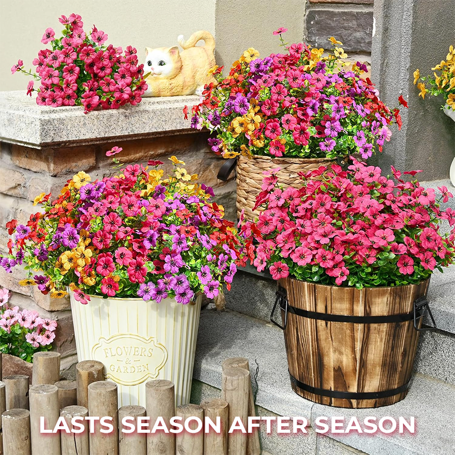 🔥 Last Day 50% OFF Realistic UV-Resistant Outdoor Flowers – Zero Maintenance