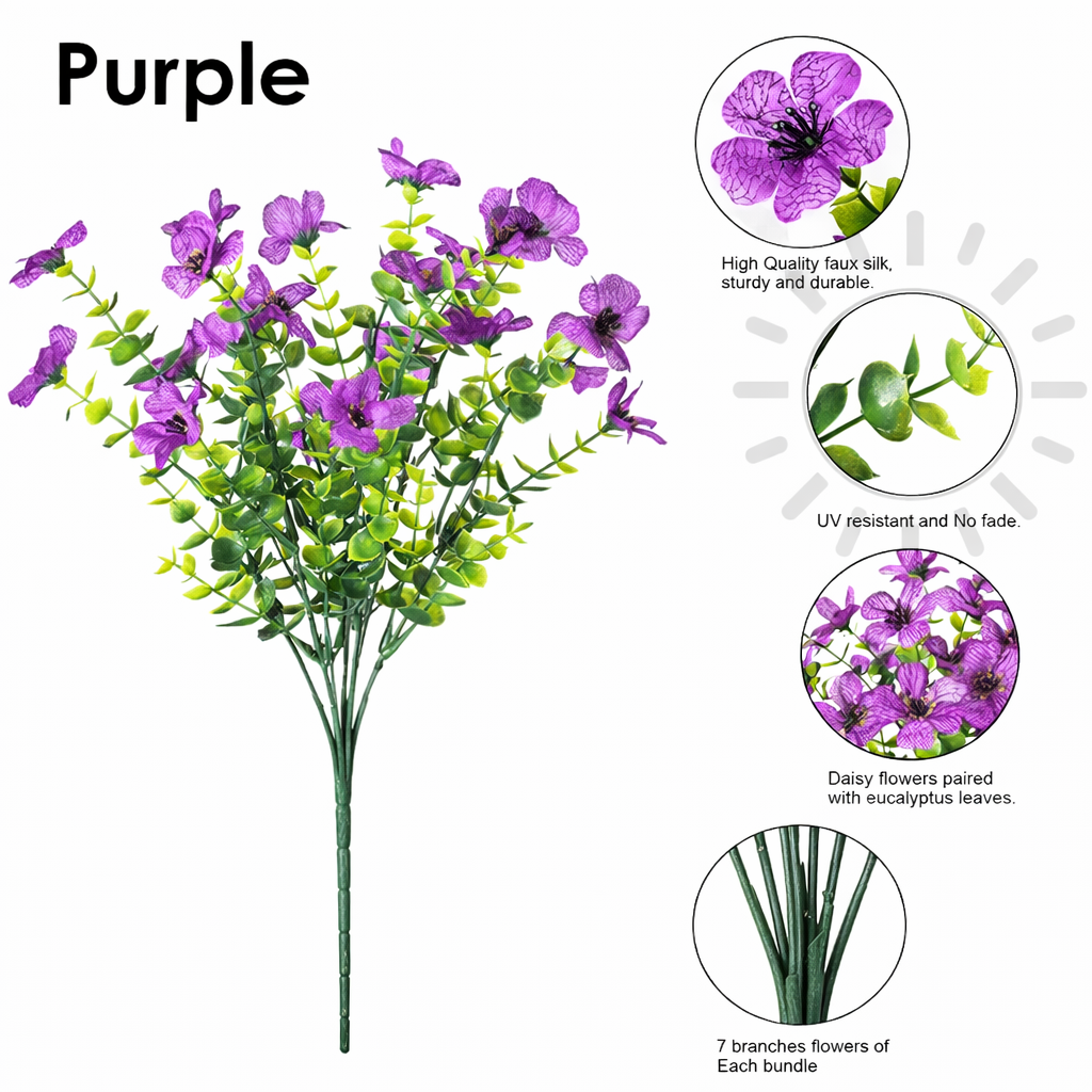 🔥 Last Day 50% OFF Realistic UV-Resistant Outdoor Flowers – Zero Maintenance