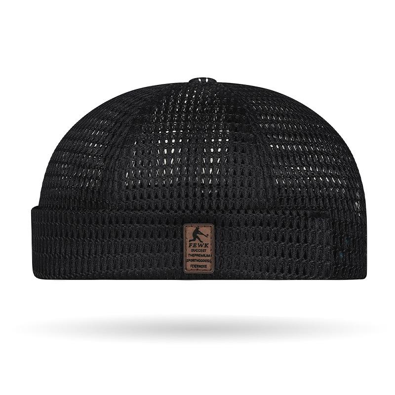 🔥Men’s Breathable Brimless Docker Hat – Lightweight Mesh Skull Cap for Summer Outdoor Wear