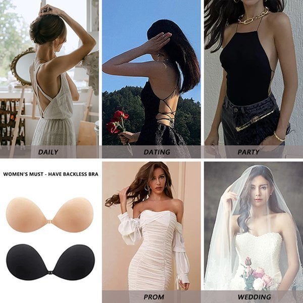 🎁Last Day Promotion 49% OFF🔥 Puff Push-up Sticky Bra - Waterproof & Reusable Invisible Lift Bra