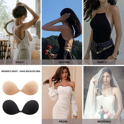 🎁Last Day Promotion 49% OFF🔥 Puff Push-up Sticky Bra - Waterproof & Reusable Invisible Lift Bra