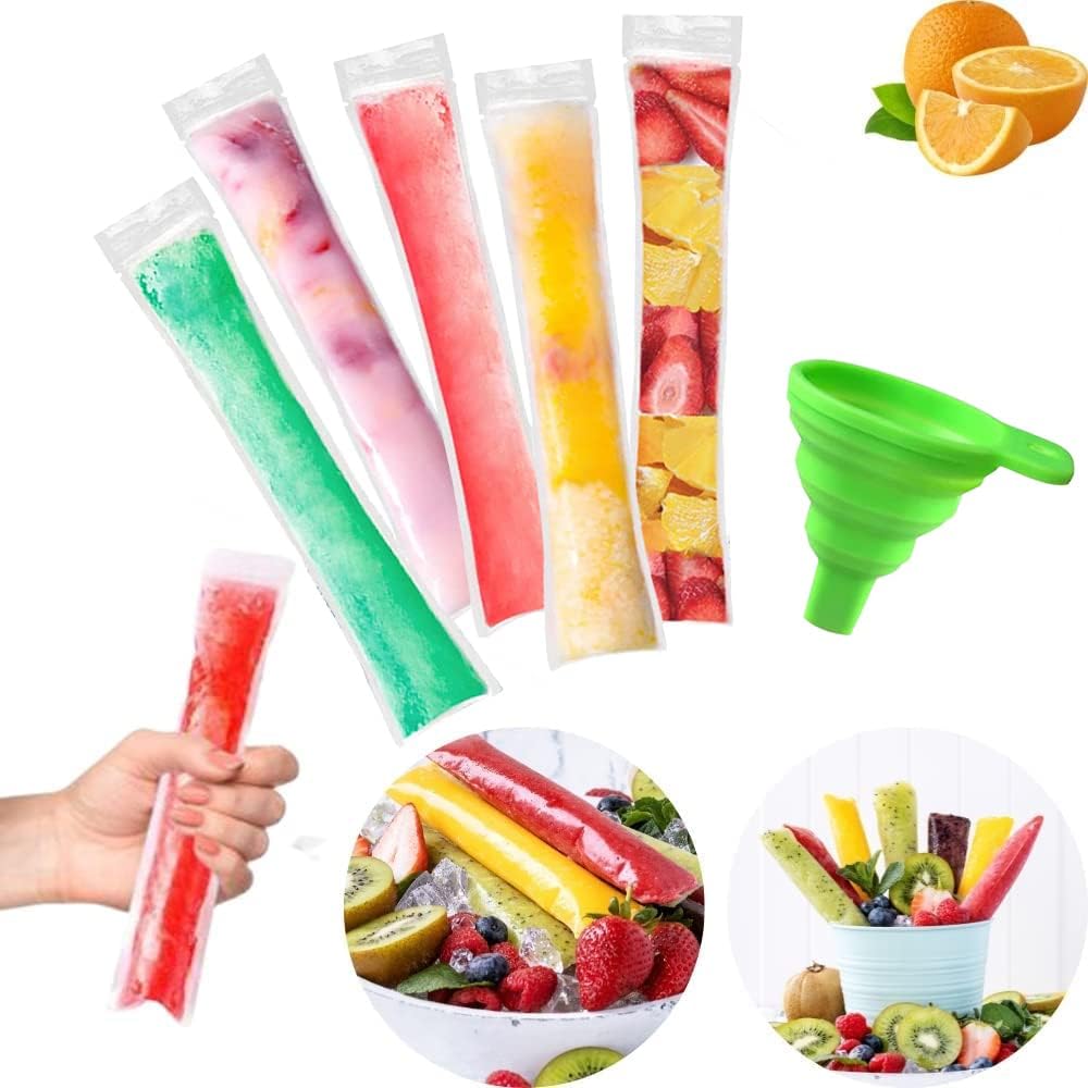 🎁Hot Sale 50% OFF🔥100 PCS DIY Disposable Ice Pop Bags - Create Your Own Healthy Popsicles!
