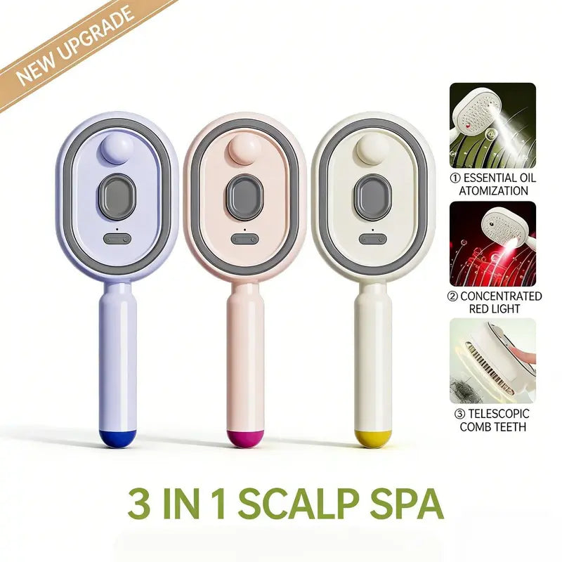 🌸 LAST DAY 50% OFF! ✨ Steam Mist Straightening Comb💨 Tame Frizz & Flyaways in Just One Pass ✨