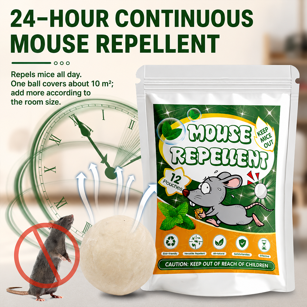 🔥New natural plant-based essential oil paper balls for repelling mice and insects—effective for up to 60 days