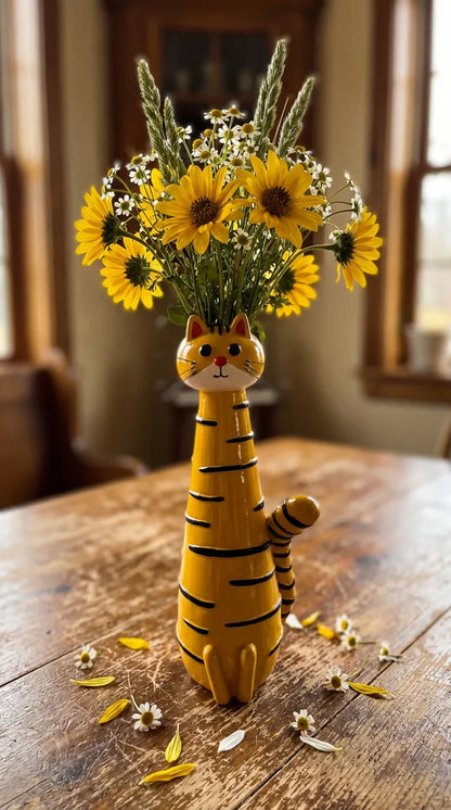 🐱 Mother's Day Sale: 50% OFF - Cat Flower Vases – Artisan-Crafted & Full of Character