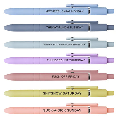 🔥LAST DAY 55% OFF - Funny Daily Quote Pens (7-Pack)