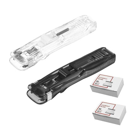 ⚡Hot Sales 64% OFF🔥Portable Binder Clip Stapler - Includes 50 reusable clips