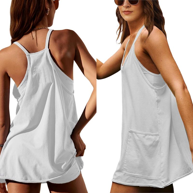 🔥 Last Day 55% OFF –  The Most Practical Summer Dress - Breathable Cotton 2-in-1 Dress with Tummy Control