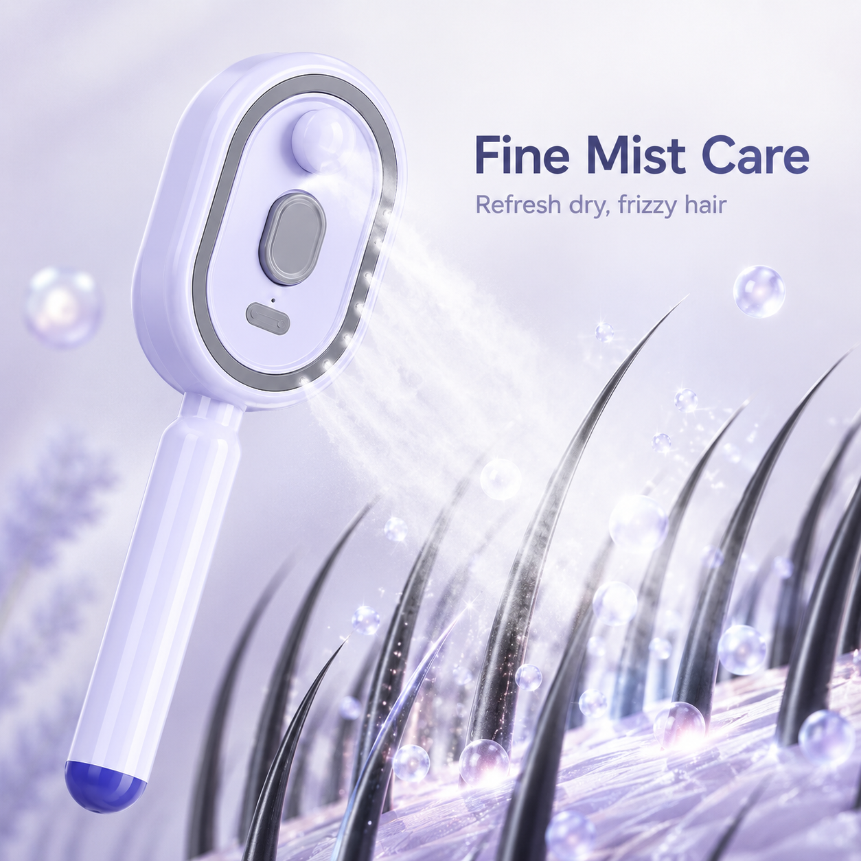 🌸 LAST DAY 50% OFF! ✨ Steam Mist Straightening Comb💨 Tame Frizz & Flyaways in Just One Pass ✨