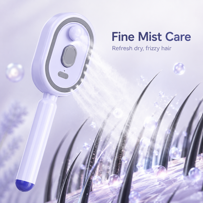 🌸 LAST DAY 50% OFF! ✨ Steam Mist Straightening Comb💨 Tame Frizz & Flyaways in Just One Pass ✨