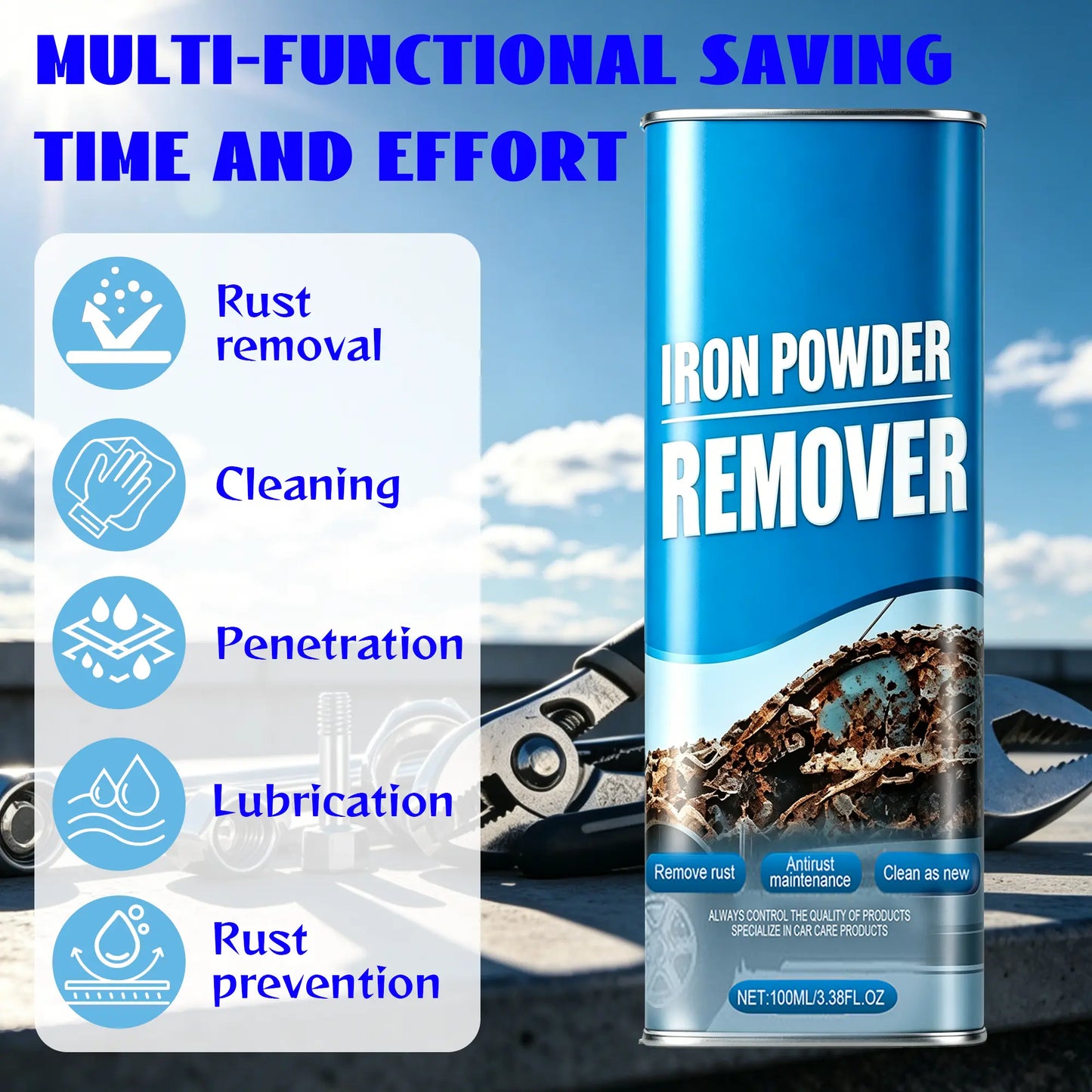 VeroShield™ Pro-Grade Automotive Rust Remover | Fast-Acting Iron Cleaner for Wheels & Rims✨🚗