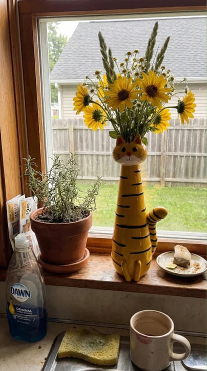 🐱 Mother's Day Sale: 50% OFF - Cat Flower Vases – Artisan-Crafted & Full of Character