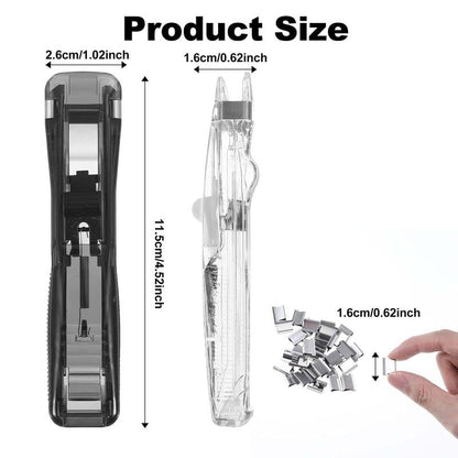 ⚡Hot Sales 64% OFF🔥Portable Binder Clip Stapler - Includes 50 reusable clips