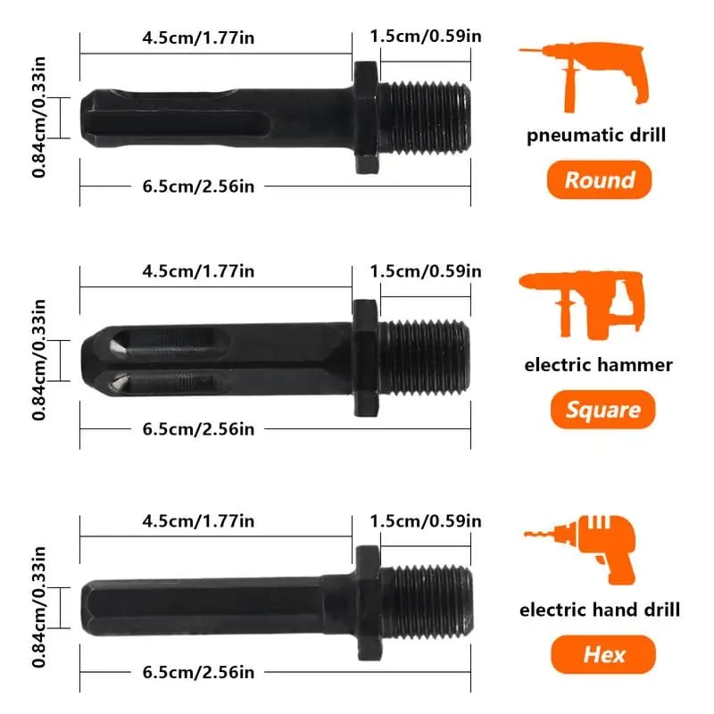 🔥Last Day Sale 49% -Heavy-Duty Spiral Firewood Splitter Drill Bit Set