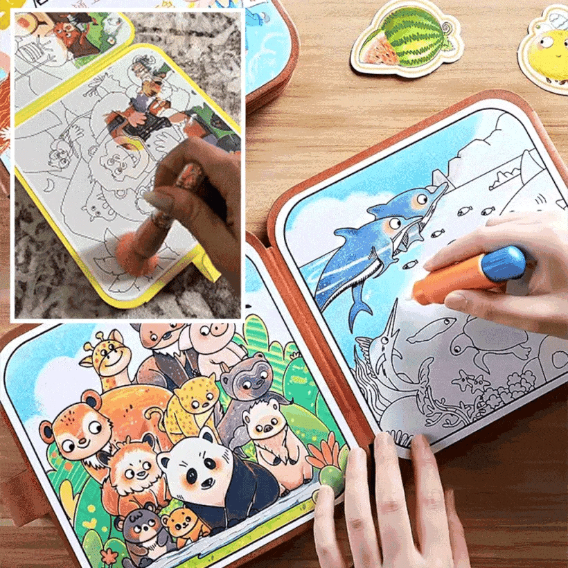 🔥LAST DAY 50% OFF - Reusable Magic Water Doodle Books for Kids