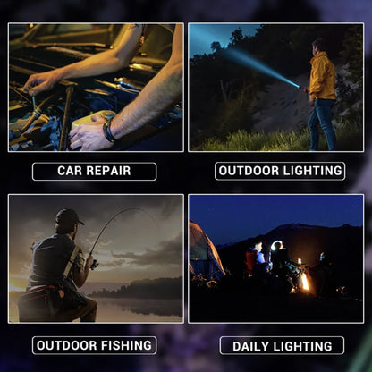 The Ultimate 2-in-1 Tactical Flashlight | Ultra-Bright & Power Bank 🔦