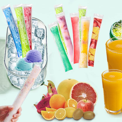 🎁Hot Sale 50% OFF🔥100 PCS DIY Disposable Ice Pop Bags - Create Your Own Healthy Popsicles!