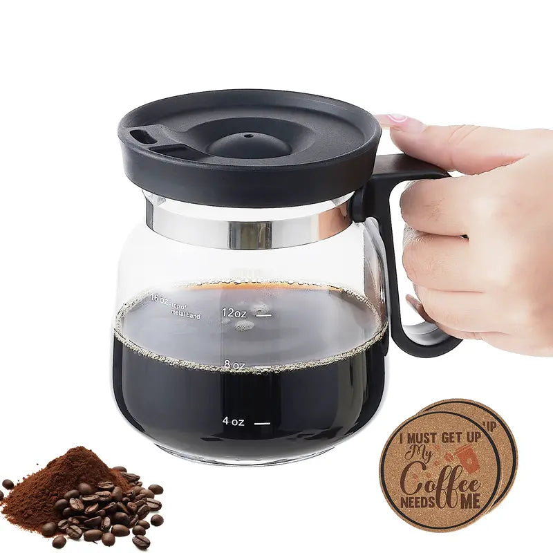 🔥LAST DAY 55% OFF - Original 16oz Miniature Coffee Pot Mug - Funny Glass Carafe Coffee Cup