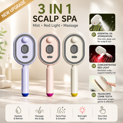 🌸 LAST DAY 50% OFF! ✨ Steam Mist Straightening Comb💨 Tame Frizz & Flyaways in Just One Pass ✨
