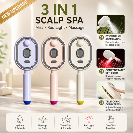🌸 LAST DAY 50% OFF! ✨ Steam Mist Straightening Comb💨 Tame Frizz & Flyaways in Just One Pass ✨
