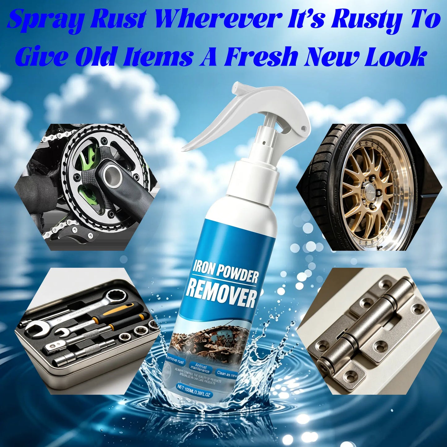 VeroShield™ Pro-Grade Automotive Rust Remover | Fast-Acting Iron Cleaner for Wheels & Rims✨🚗