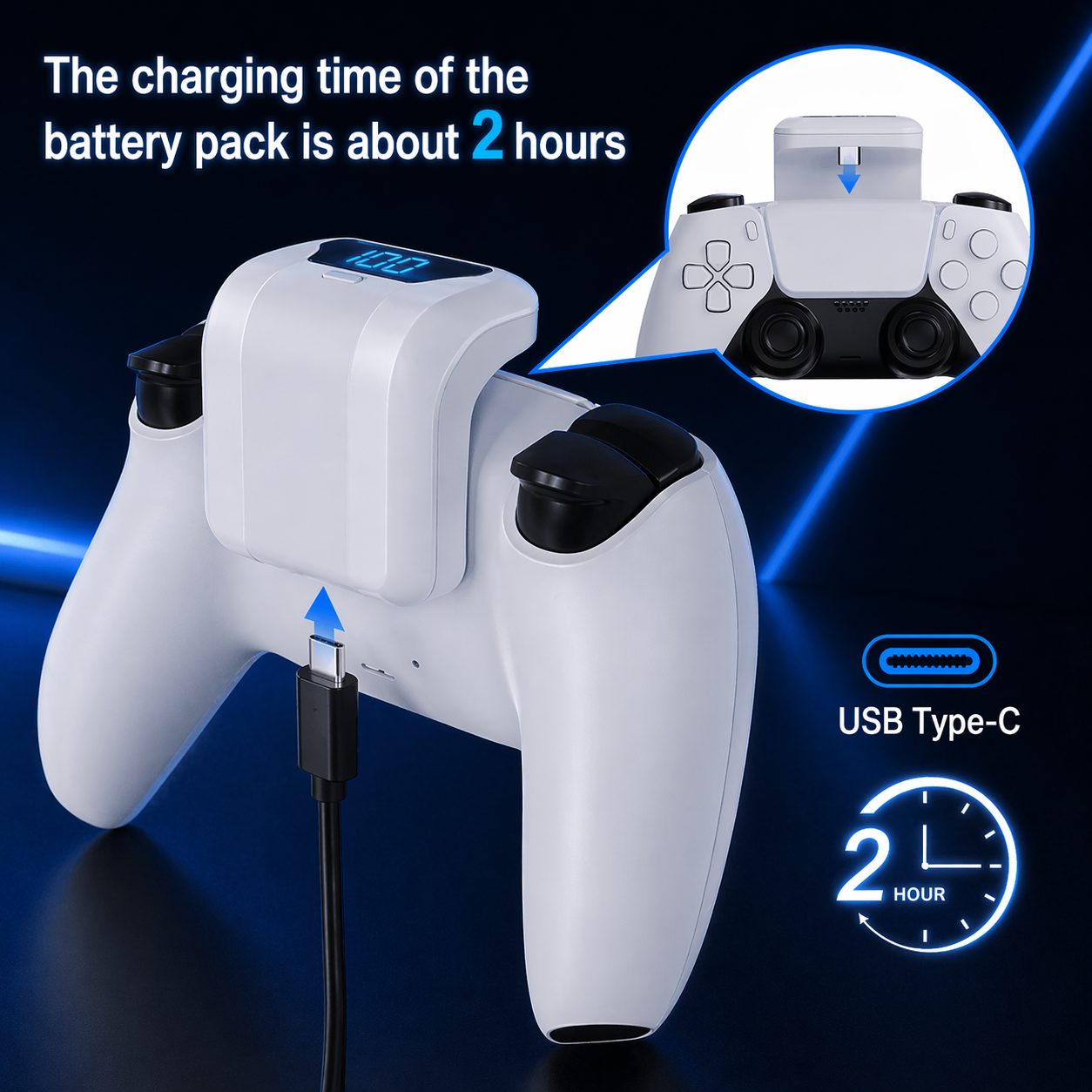 🔥LAST DAY 55% OFF - 1800mAh PS5 DualSense Power Bank