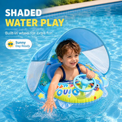 🏖️✨ Baby Swim Float with Safety Seat – Perfect for Water Play🔥