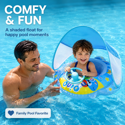 🏖️✨ Baby Swim Float with Safety Seat – Perfect for Water Play🔥