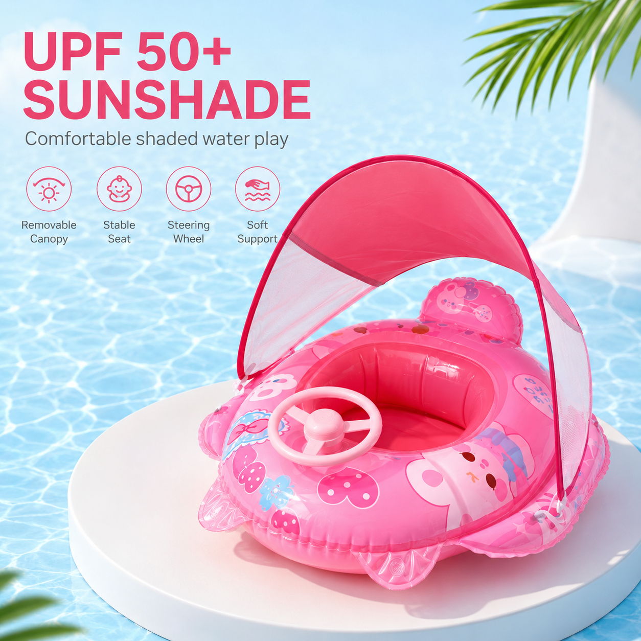 🏖️✨ Baby Swim Float with Safety Seat – Perfect for Water Play🔥