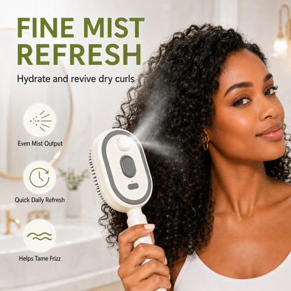 💫SAVE 50% NOW🪮✨Steam Mist Straightening Comb – Easy Salon-Like Hair