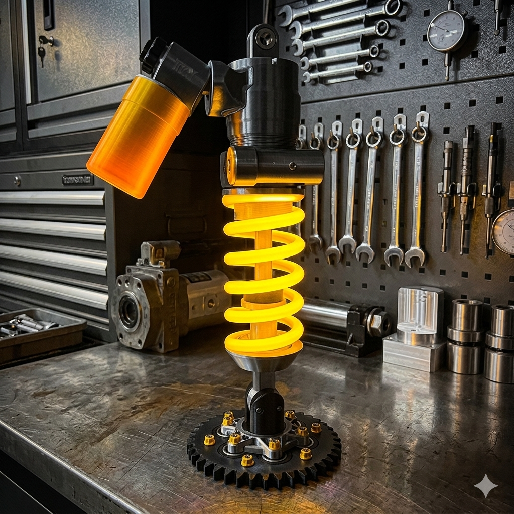 🔥 Limited-Time Sale | Suspension Shock Absorber LED Lamp for Car Lovers & Gamers