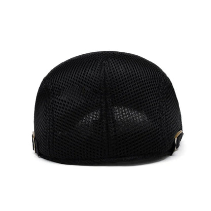 🔥Men's Breathable Mesh Flat Cap – Adjustable Newsboy Ivy Beret Summer Hat