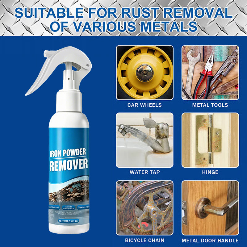 Automotive Rust Remover Spray 100ML – Fast-Acting Iron & Rust Cleaner for Wheels, Rims, Metal Surfaces