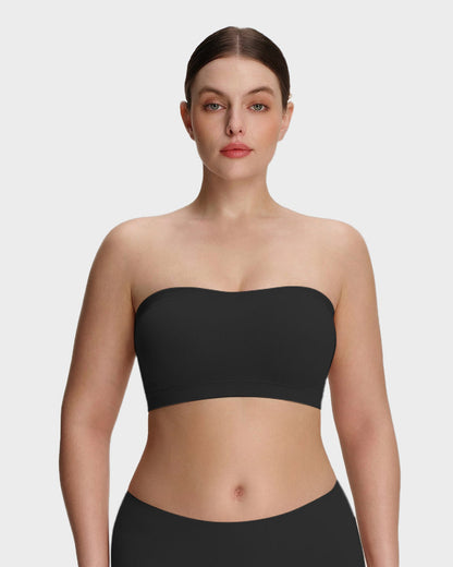 Stay‑Put Wireless Seamless Bandeau Bra