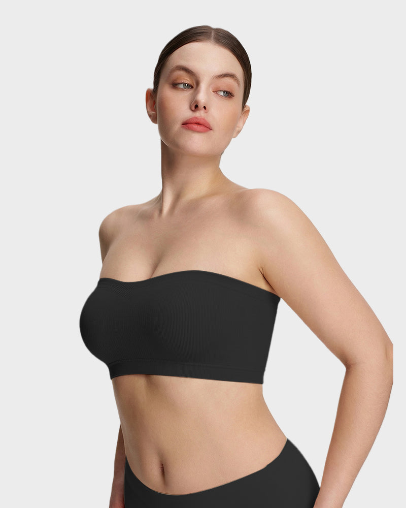 Stay‑Put Wireless Seamless Bandeau Bra