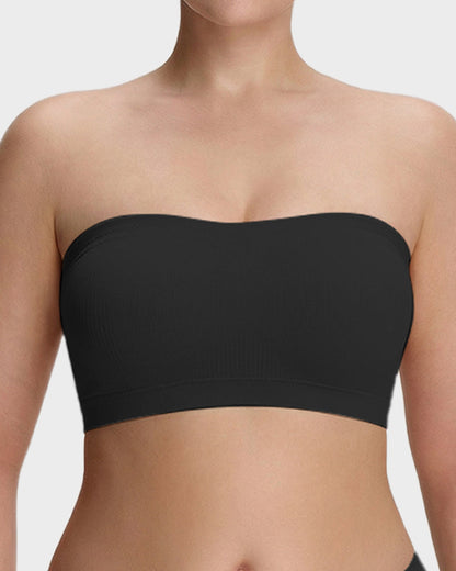 Stay‑Put Wireless Seamless Bandeau Bra