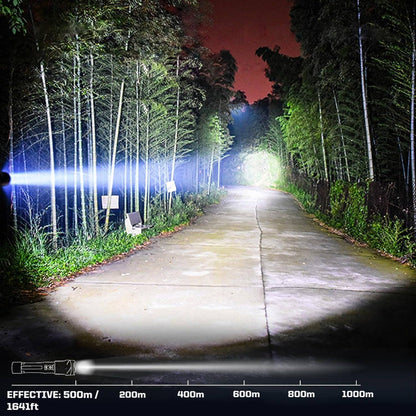 The Ultimate 2-in-1 Tactical Flashlight | Ultra-Bright & Power Bank 🔦