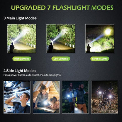 The Ultimate 2-in-1 Tactical Flashlight | Ultra-Bright & Power Bank 🔦