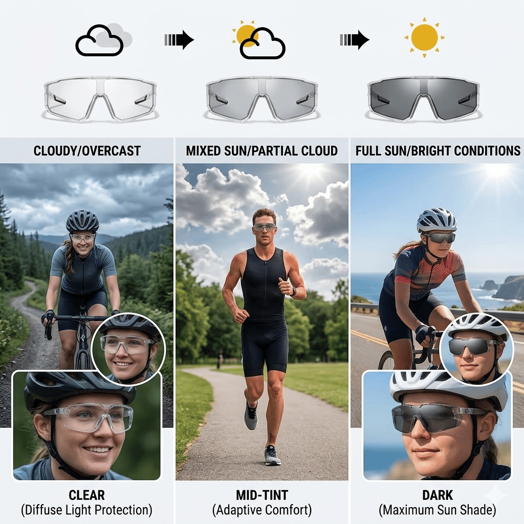 🔥HOT SALE 55% OFF☀️🕶️UV400 Photochromic Polarized Safety Glasses – 🥇Impact Resistant Outdoor Sports & Work Eyewear✨