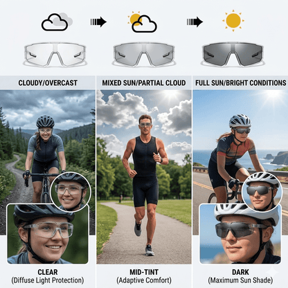 🔥HOT SALE 55% OFF☀️🕶️UV400 Photochromic Polarized Safety Glasses – 🥇Impact Resistant Outdoor Sports & Work Eyewear✨