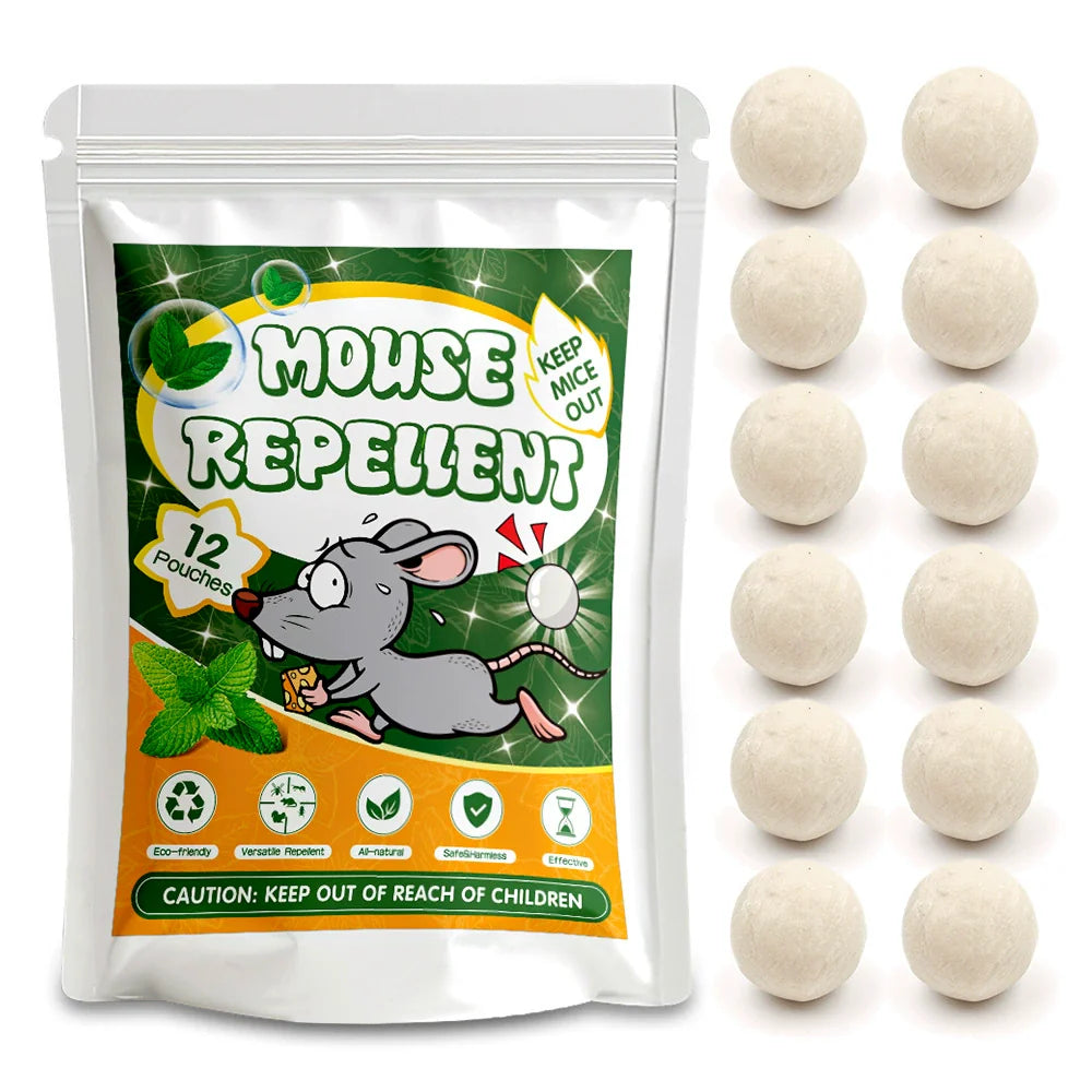 🔥New natural plant-based essential oil paper balls for repelling mice and insects—effective for up to 60 days