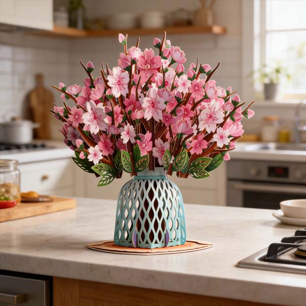 🌼💌 Forever-Blooming 3D Flower Pop-Up Card– Personalized Love Message & Everlasting Bloom 🎁