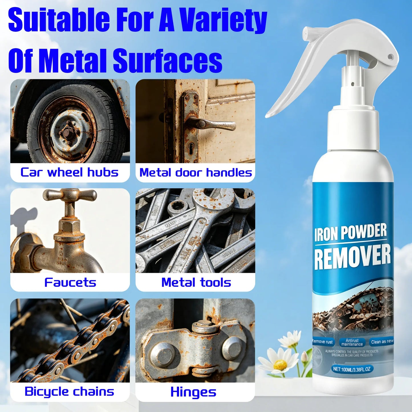 VeroShield™ Pro-Grade Automotive Rust Remover | Fast-Acting Iron Cleaner for Wheels & Rims✨🚗