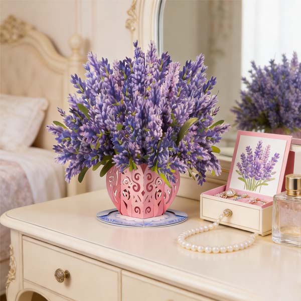🌼💌 Forever-Blooming 3D Flower Pop-Up Card– Personalized Love Message & Everlasting Bloom 🎁