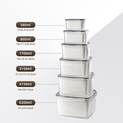 The Ultimate 3-6pc Fridge Organizer Set - Keep Food Fresh 3x Longer! 🥬✨