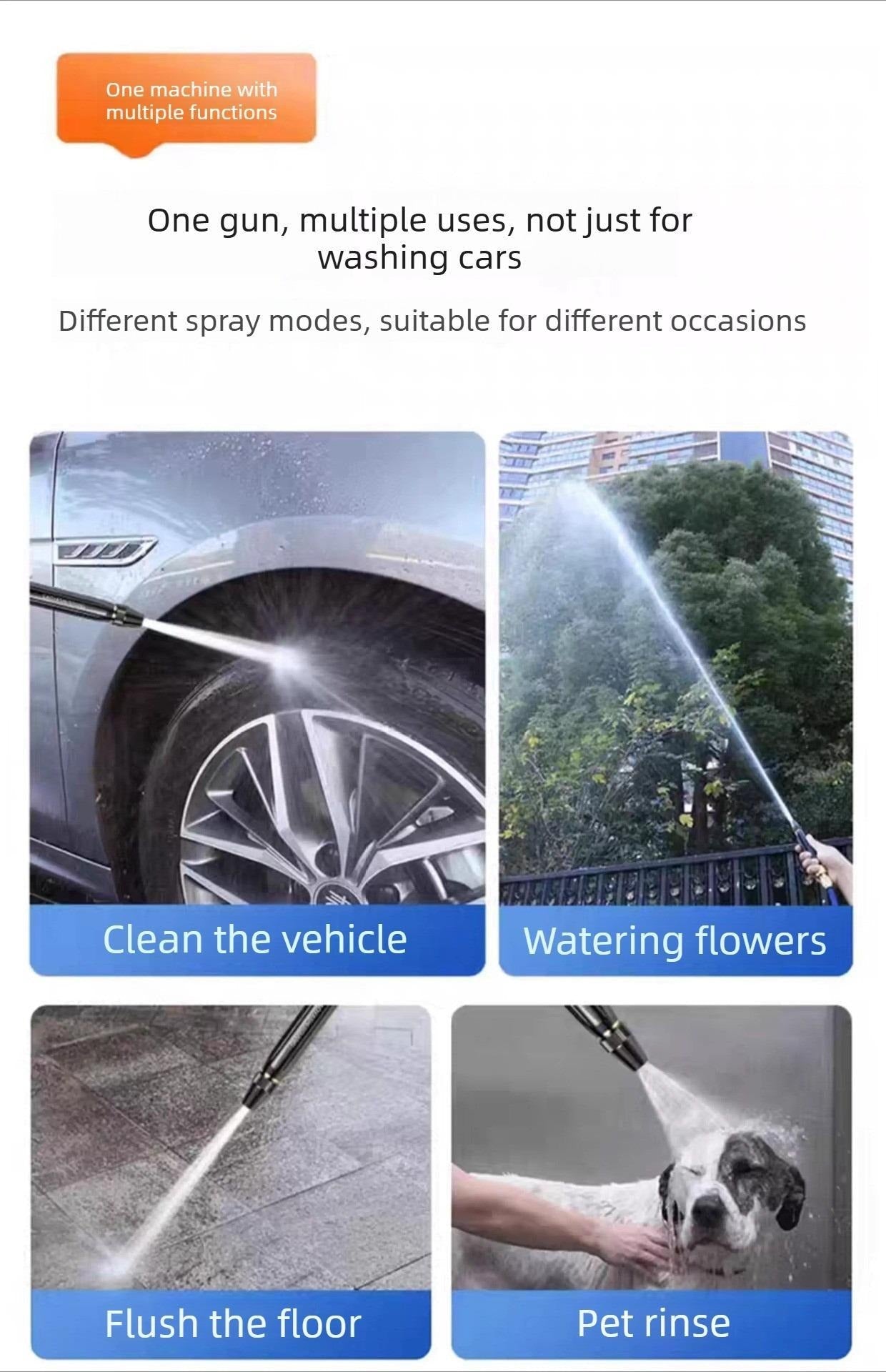 VeroBlast™ Pro-Series High-Pressure Power Washer | Industrial-Strength Metal Water Gun
